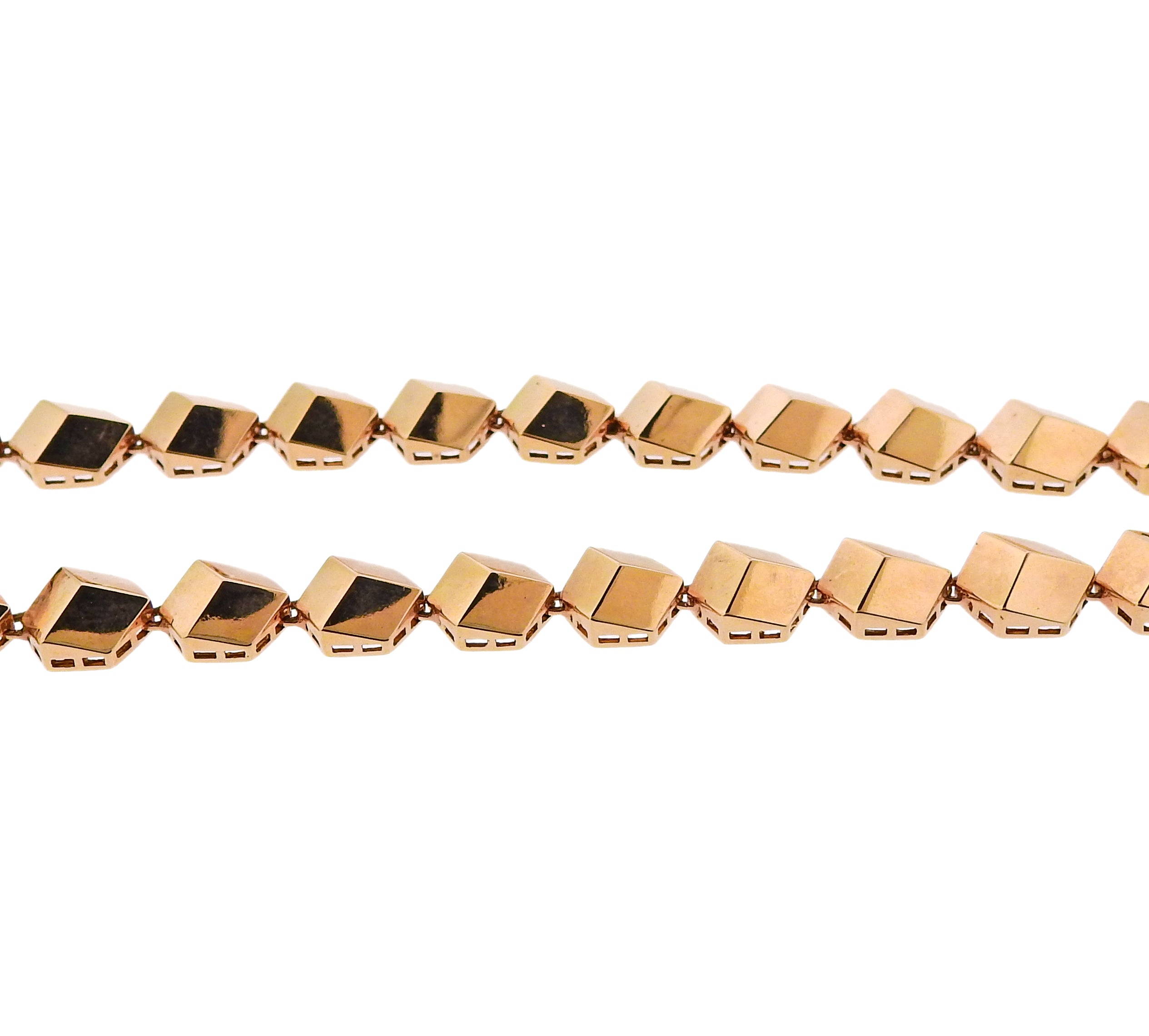 Paolo Costagli Diamond Rose Gold Pendant Necklace - Replica Luxury Handbag Store
