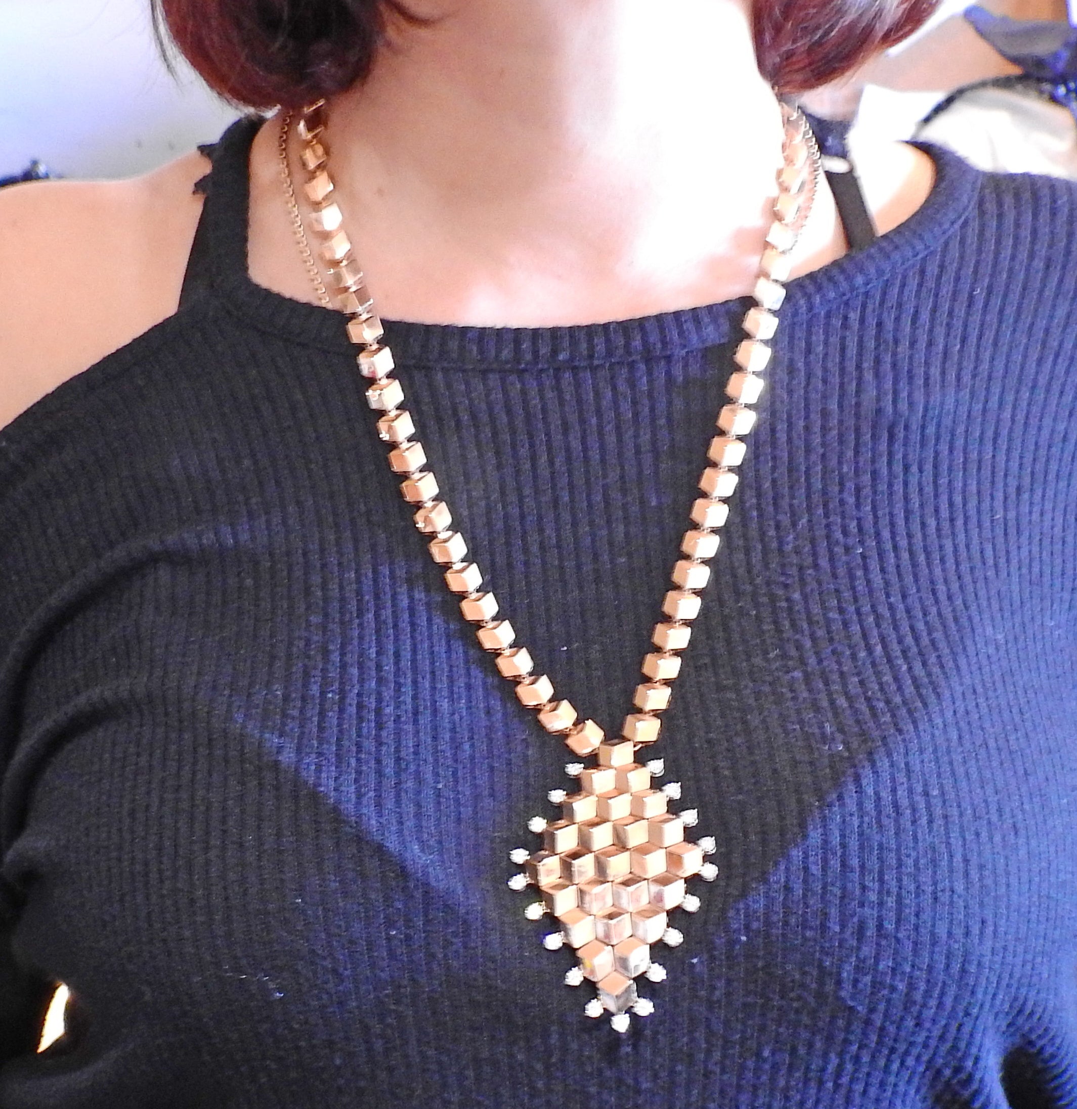 Paolo Costagli Diamond Rose Gold Pendant Necklace - Replica Luxury Handbag Store
