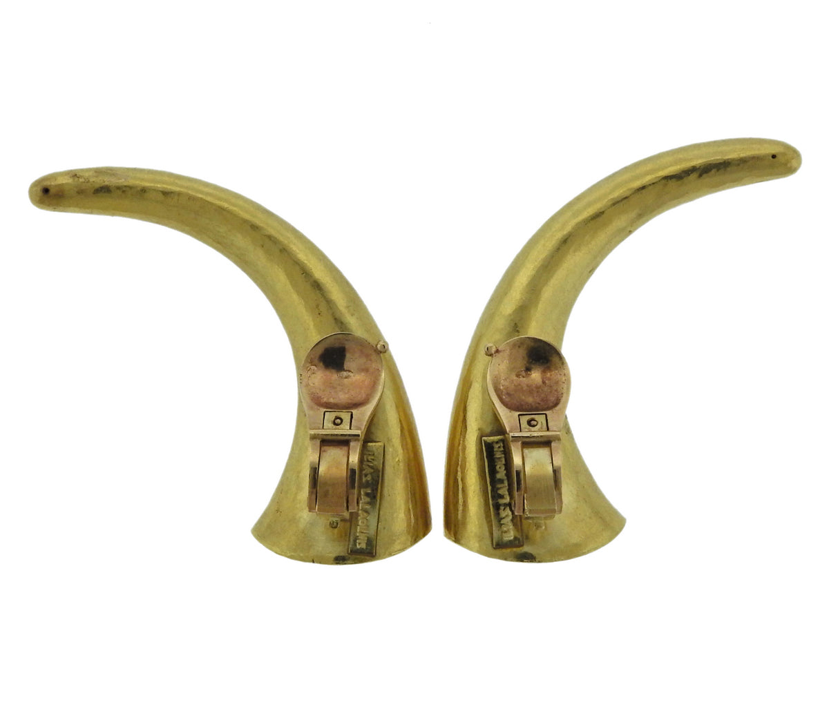 Lalaounis Greece Gold Earrings - Replica Luxury Handbag Store
