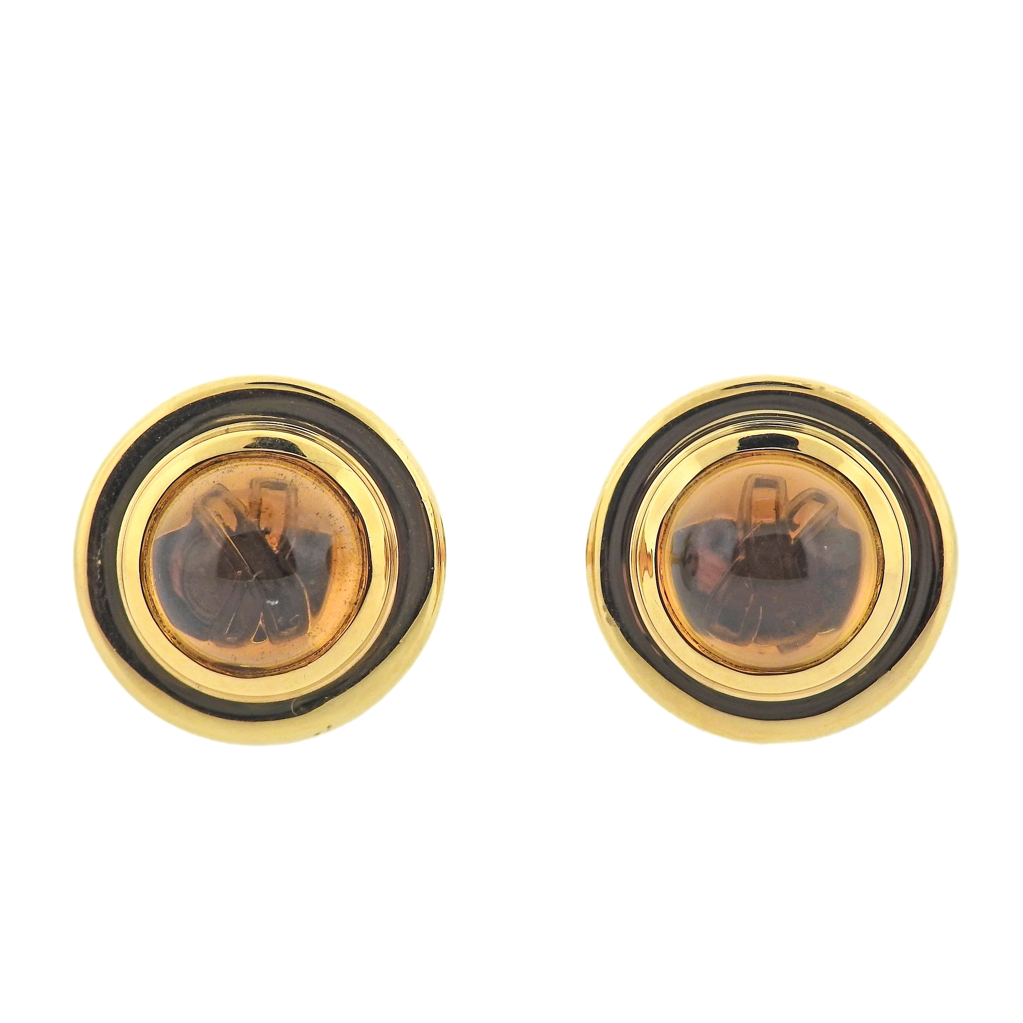 Tiffany Co Paloma Picasso Citrine Gold Cufflinks