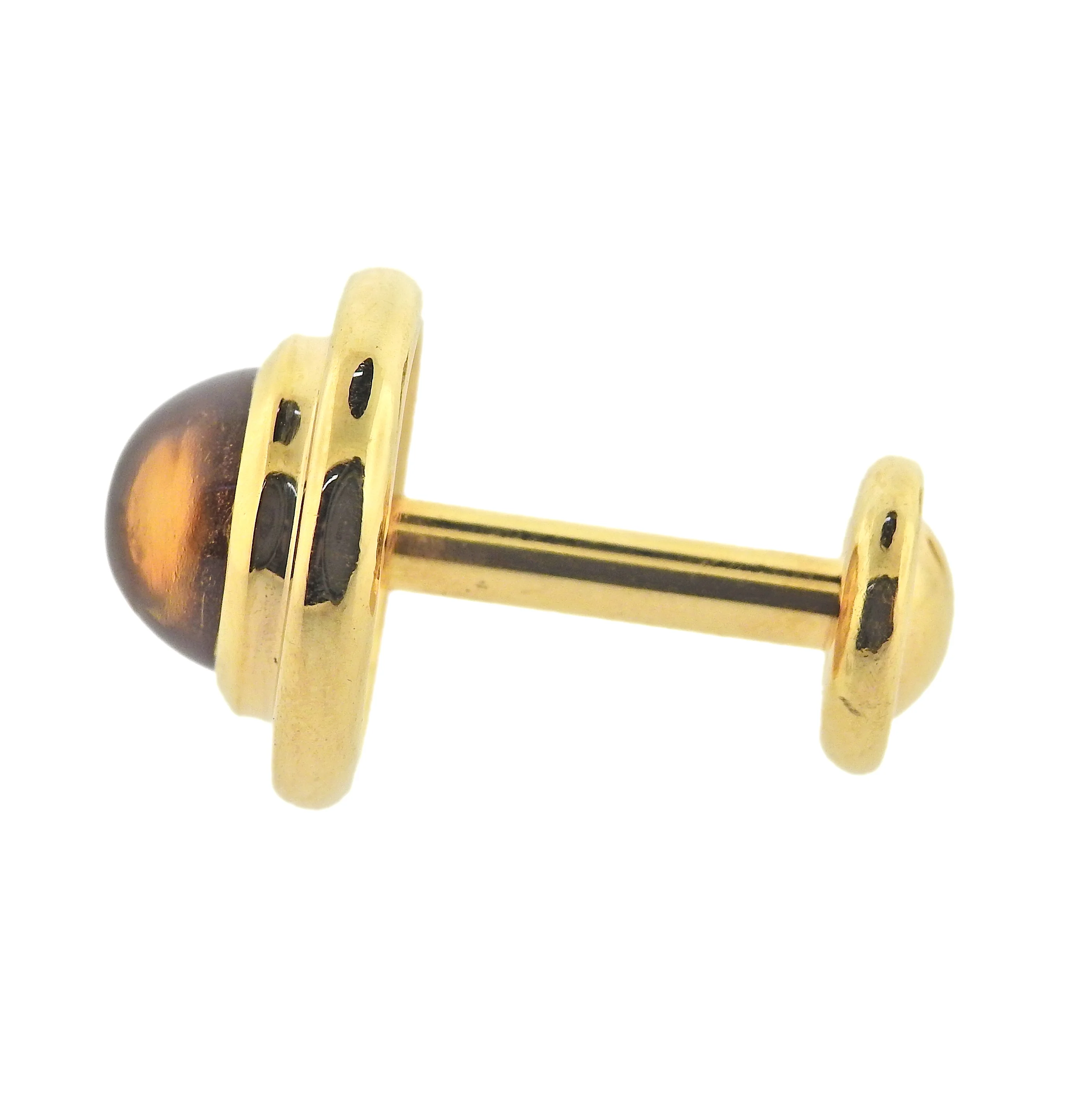 Tiffany Co Paloma Picasso Citrine Gold Cufflinks
