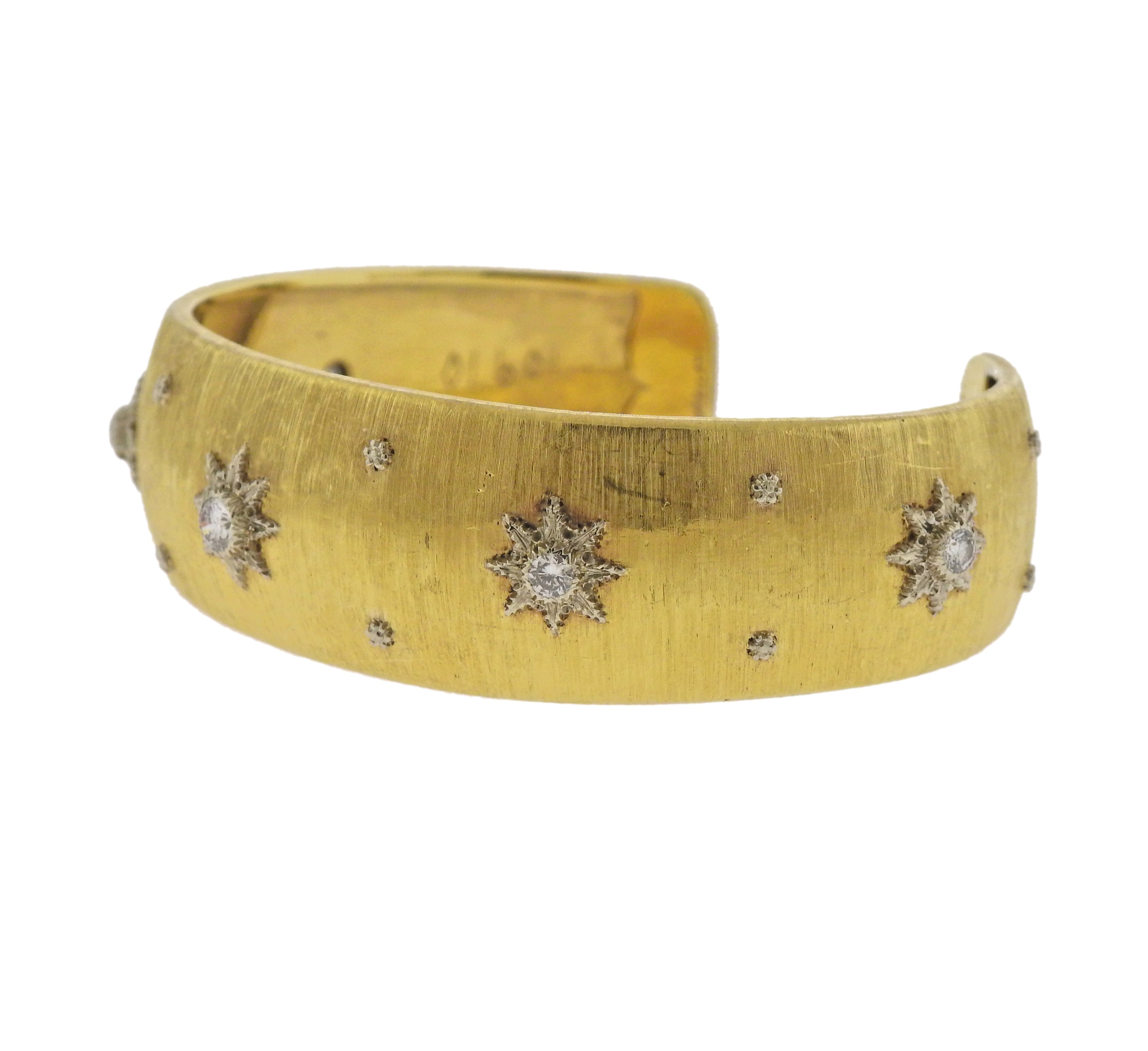Buccellati Classic Diamond Gold Bracelet - Replica Luxury Handbag Store
