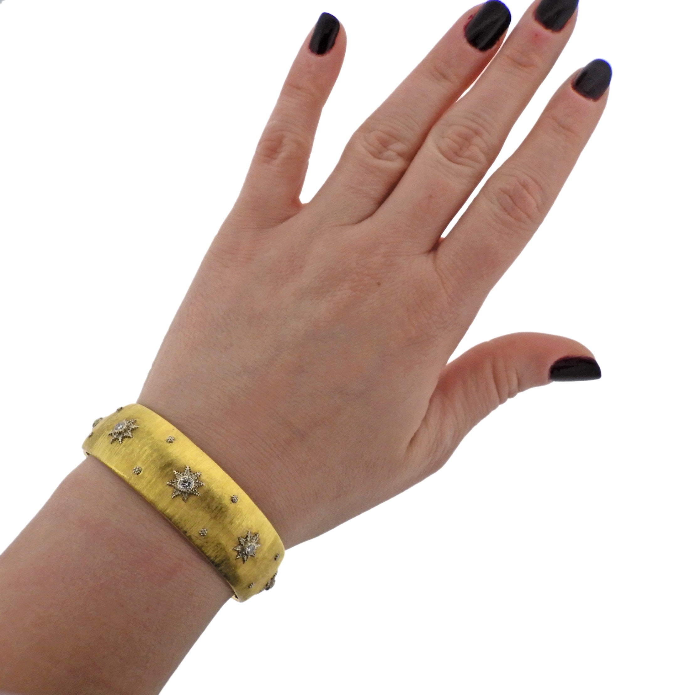 Buccellati Classic Diamond Gold Bracelet - Replica Luxury Handbag Store
