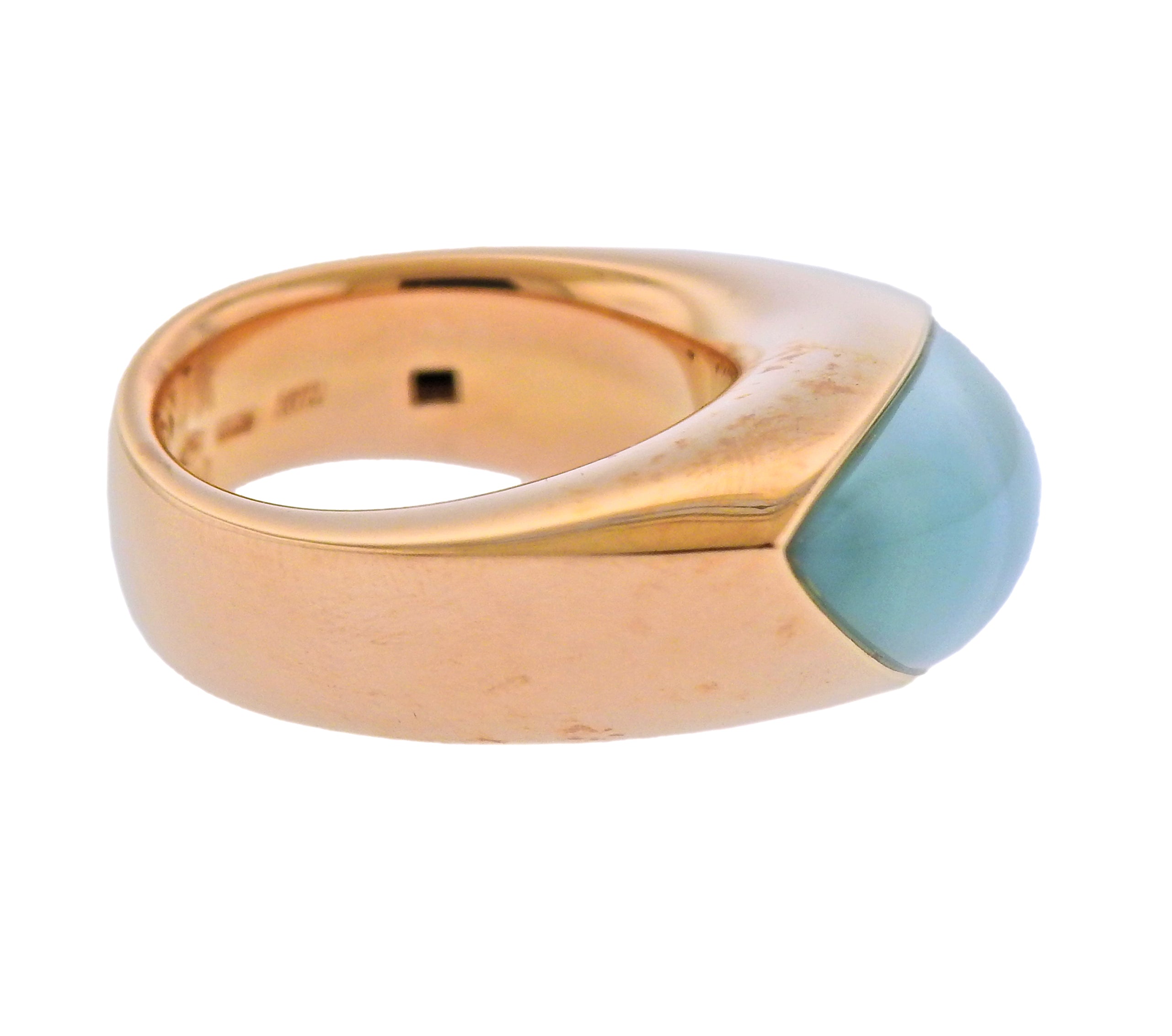 Vhernier Fuseau Mother of Pearl Crystal Rose Gold Ring - Replica Luxury Handbag Store