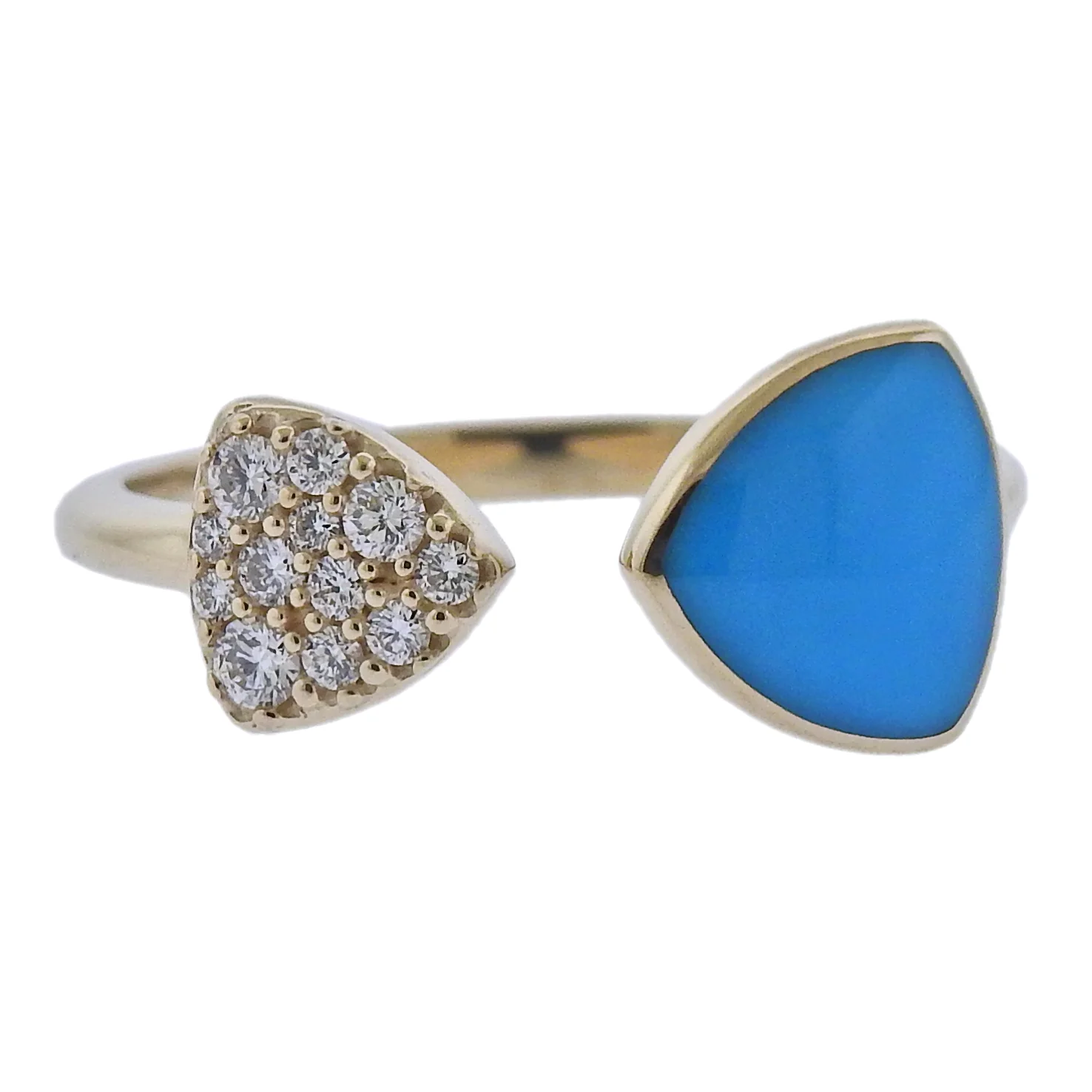 Kabana Gold Turquoise Diamond Ring