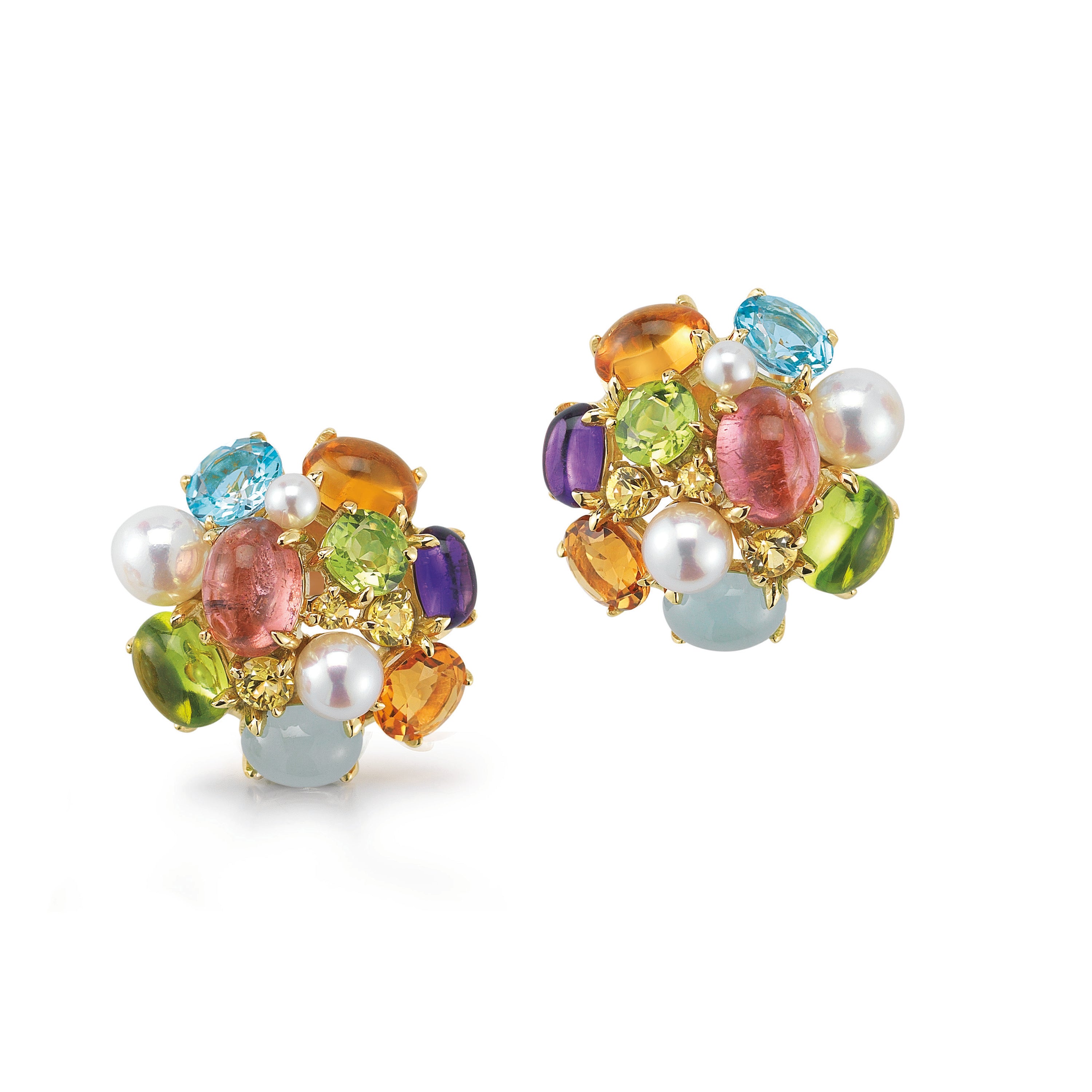 Seaman Schepps Bubble Multi Color Gemstone Earrings - Replica Luxury Handbag Store