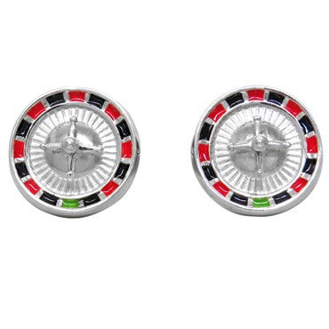 Deakin Francis Sterling SIlver Casino Roulette Wheel Cufflinks - Replica Luxury Handbag Store