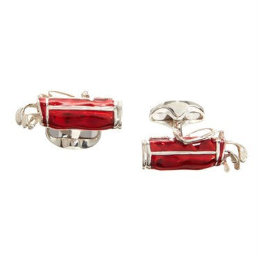 Deakin Francis Sterling SIlver Golfer Bag Cufflinks - Replica Luxury Handbag Store